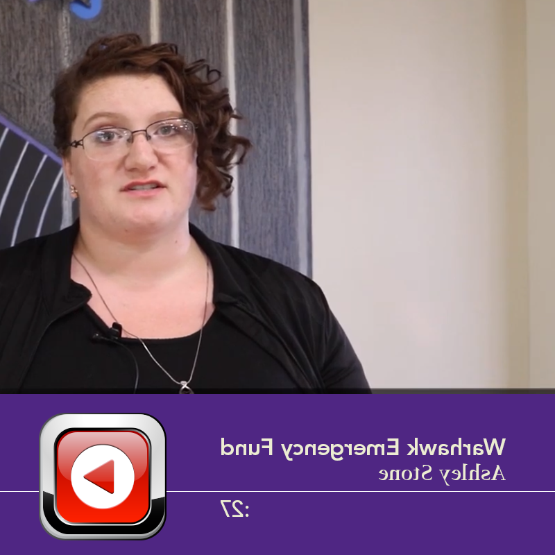 Warhawk Emergency Fund video thumbnail featuring Ashley Stone